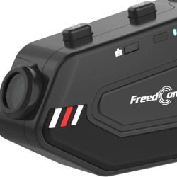 FreedConn R1 Plus E Ενδοεπικοινωνία Μονή για Κράνος Μηχανής με Bluetooth Κάμερα Πορείας 1080P/WiFi Αναμετάδοση/Ενδοεπικοινωνία Μονή για Κράνος Μηχανής 1000m για έως 6 χρήστες
