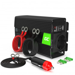Green Cell Inverter Αυτοκινήτου Τροποποιημένου Ημιτόνου 300W για Μετατροπή 12V DC σε 230V AC με 1xUSB 