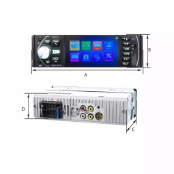 Manta Ηχοσύστημα Αυτοκινήτου για Opel Manta (Bluetooth/USB/AUX/WiFi/GPS) με Οθόνη Αφής 4"
