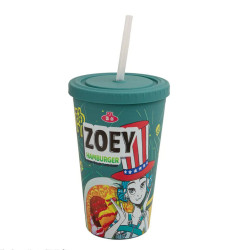 Kpop Demon Hunters Tumbler Zoey Hamburger 475ml - CR4385