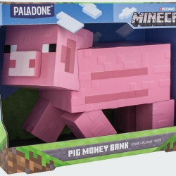 Paladone Παιδικός Κουμπαράς Πλαστικός Minecraft Pig Ροζ 20x12cm