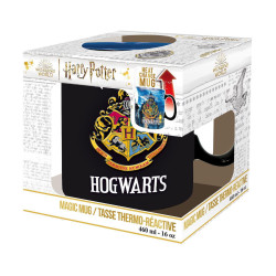 Abysse Hogwarts Heat Change Κούπα Κεραμική Μαύρη 460ml