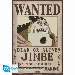 Abysse One Piece - Wanted Jinbe Wano Poster Chibi (52x38cm)