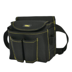 DELI Tool Waist Pouch 22×14×20cm Black EDL-P4