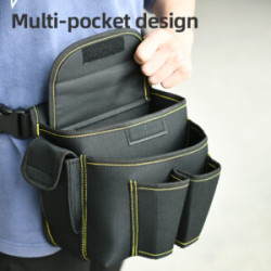 DELI Tool Waist Pouch 22×14×20cm Black EDL-P4