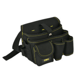 DELI Tool Waist Bag 25×14×22cm Black EDL-P5