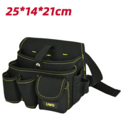DELI Tool Waist Bag 25×14×22cm Black EDL-P5