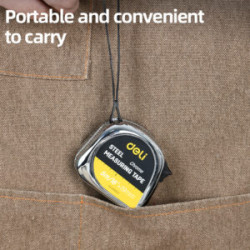 DELI Steel Tape Measure 5m / 16′ × 19mm – Ασημί EDL270005CY
