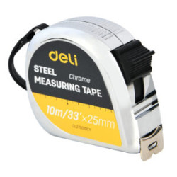 DELI Steel Tape Measure 10m / 33′ × 25mm – Ασημί EDL270010CY