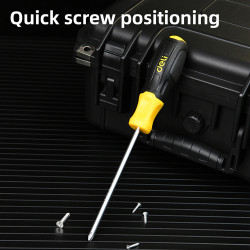 DELI SCREWDRIVER SET 2PCS SL6x125MM/PH2x125MM YELLOW