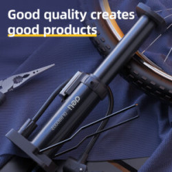 DELI Τρόμπα δαπέδου 5.5Bar / 80PSI μαύρη EDL880002