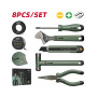 DELI HOME SERIES HAND TOOL KIT 8PCS GREEN