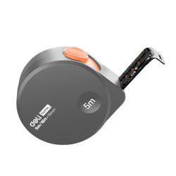 DELI MEASURING STEEL TAPE 5M/16FTx19MM BLACK/ORANGE