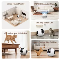 Srihome Dh013 CCTV Companion Robot Κάμερα Full HD+ 4MP με Αμφίδρομη Επικοινωνία 