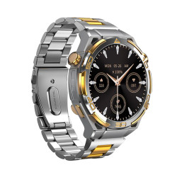 BlackView W90 Pro Aluminium Smartwatch με Παλμογράφο (Ασημί)