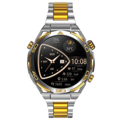 BlackView W90 Pro Aluminium Smartwatch με Παλμογράφο (Ασημί)