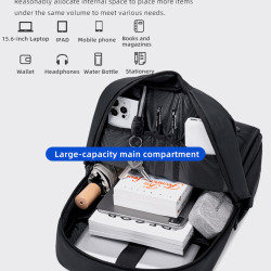 Golden Wolf Τσάντα Πλάτης για Laptop 15.6" GB00705 - Μαύρο