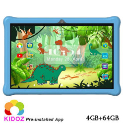 LAMTECH OCTA-CORE KID TABLET 10.1′ 4GB+64GB ANDROID 14 SKY BLUE DINOSAUR’S JUNGLE