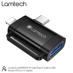 Lamtech Μετατροπέας USB-C male σε USB-A male 1τμχ LAM980534