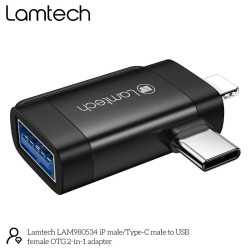 Lamtech Μετατροπέας USB-C male σε USB-A male 1τμχ LAM980534