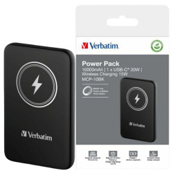 Verbatim Charge `N` Go Power Bank 10000mAh 15W Μαύρο