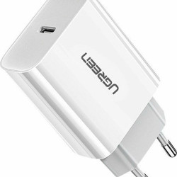 Ugreen Φορτιστής Χωρίς Καλώδιο με Θύρα USB-C 20W Power Delivery Λευκό (CD137)