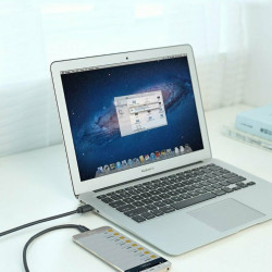 Ugreen US184 Regular USB 3.0 Cable USB-C male - USB-A male Μαύρο 1m (20882) 