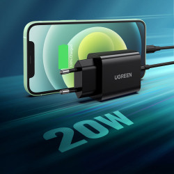 Ugreen Φορτιστής Χωρίς Καλώδιο με Θύρα USB-C 20W Power Delivery Λευκό (CD137)
