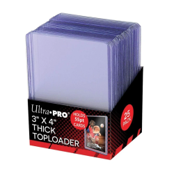 UP - Toploader - 3" X 4" Action Packed 55PT Toploader (25 pieces)