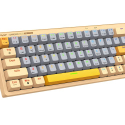 ARMAGGEDDON TRIMODE MECH RGB KEYBOARD LINEAR 63KEYS GMK-100 AUTUMN