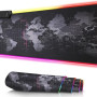 World Map RGB Gaming Mouse Pad XXL (800mm) με RGB Φωτισμό Μαύρο