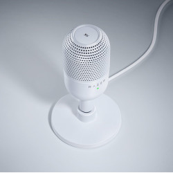 Razer SEIREN V3 MINI MERCURY – USB Condenser Microphone – Build-in Shock Absorb – Mute Button Λευκό