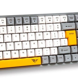 Alcatroz TETRIZ AIR 300C Ασύρματο Bluetooth Σετ Πληκτρολόγιο & Ποντίκι Αγγλικό US SUMMER WHITE 