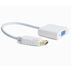 Cablexpert Μετατροπέας DisplayPort male σε VGA female Λευκό (A-DPM-VGAF-02-W)