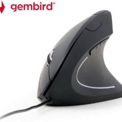 Gembird MUS-ERGO-01 Ενσύρματο Εργονομικό Vertical Ποντίκι Μαύρο