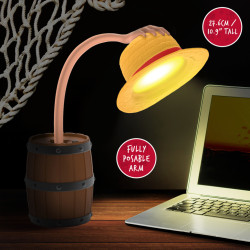 One Piece Posable Desk Light Straw Hat 28 cm