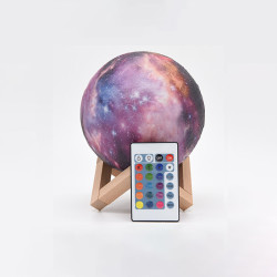 Διακοσμητικό Φωτιστικό LED Μοοn Light RGB Με Επιλογή 16 Χρωμάτων και Κοντρόλ