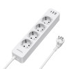 Tessan Smart Πολύπριζο Aσφαλείας 4 Θέσεων με Καλώδιο 2m