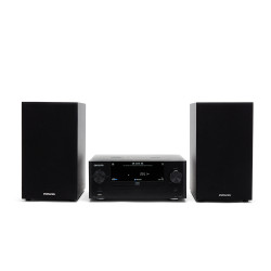Aiwa Ηχοσύστημα 2.0 MSBTU-500 127-01-000072 50W με CD / Digital Media Player και Bluetooth Μαύρο