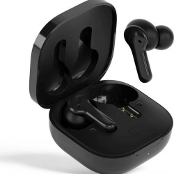 QCY T13 TWS Black Dual Driver 4-mic noise cancel. True Wireless Earbuds – Quick Charge 380mAh
