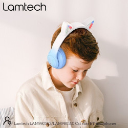  LAM980510 Ασύρματα / Ενσύρματα Παιδικά On Ear Ακουστικά με 2 ώρες Λειτουργίας Crystal Blue Doggy Dog