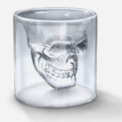 Γυάλινο Ποτήρι Ποτού Νεκροκεφαλή 75ml OEM