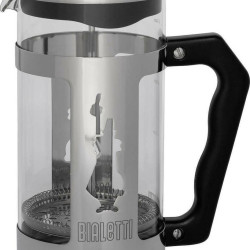 Bialetti Preziosa Καφετιέρα Γαλλικού Χειρός Ανοξείδωτη Ασημί 1lt