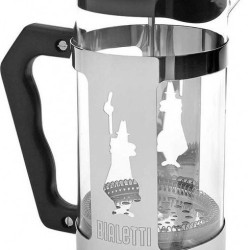 Bialetti Preziosa Καφετιέρα Γαλλικού Χειρός Ανοξείδωτη Ασημί 1lt