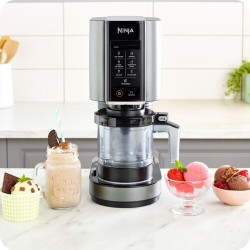 Ninja CREAMi Ice Cream & Frozen Dessert Maker Παγωτομηχανή 2x473ml Black / Silver