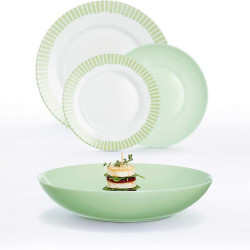 ΣΕΤ ΦΑΓΗΤΟΥ 18ΤΜΧ ROMANTIC GREEN LUMINARC