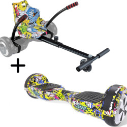 UrbanGlide Hoverboard 65lite & Kart Pilot με 15km/h max Ταχύτητα και 20km Αυτονομία