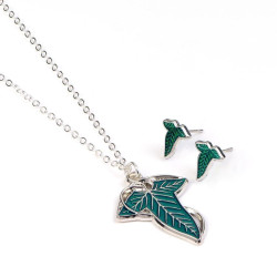 The Lord of the Rings - Earrings and Necklace Gift Set - Leaf of Lorien