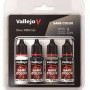 Acrylicos Vallejo Game Σετ Χρώματα Μοντελισμού σε Ασημί χρώμα 18ml 4τμχ
