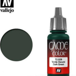 Acrylicos Vallejo Χρώμα Μοντελισμού Game Color Dark Green 18ml